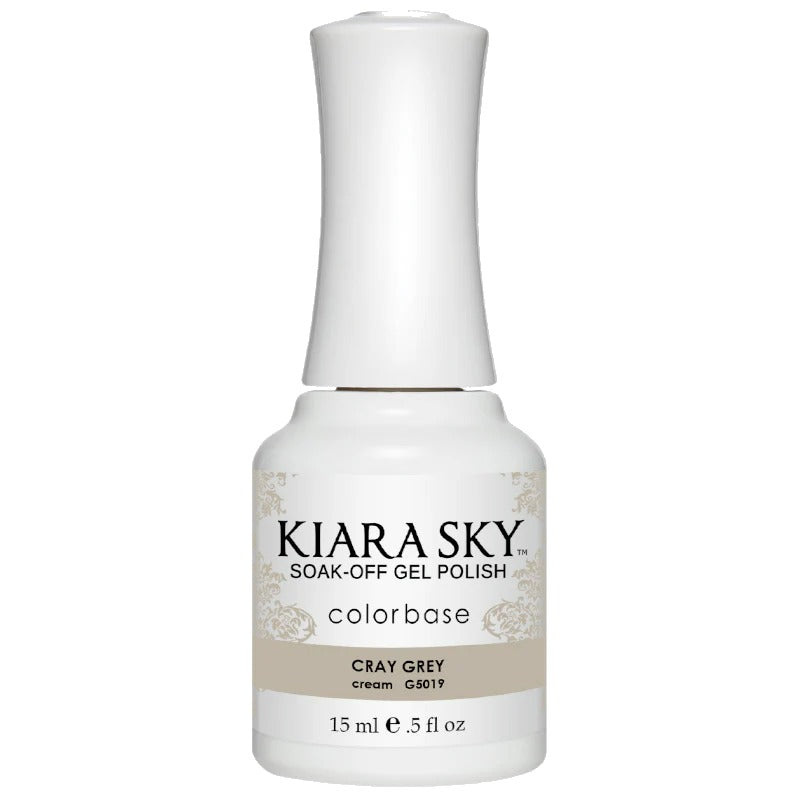 Kiara Sky All-in-One Gel Polish G5019 Cray Grey