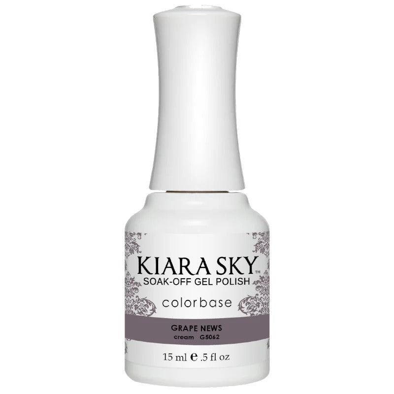 Kiara Sky All-in-One Gel Polish G5062 Grape News! 0.5 oz