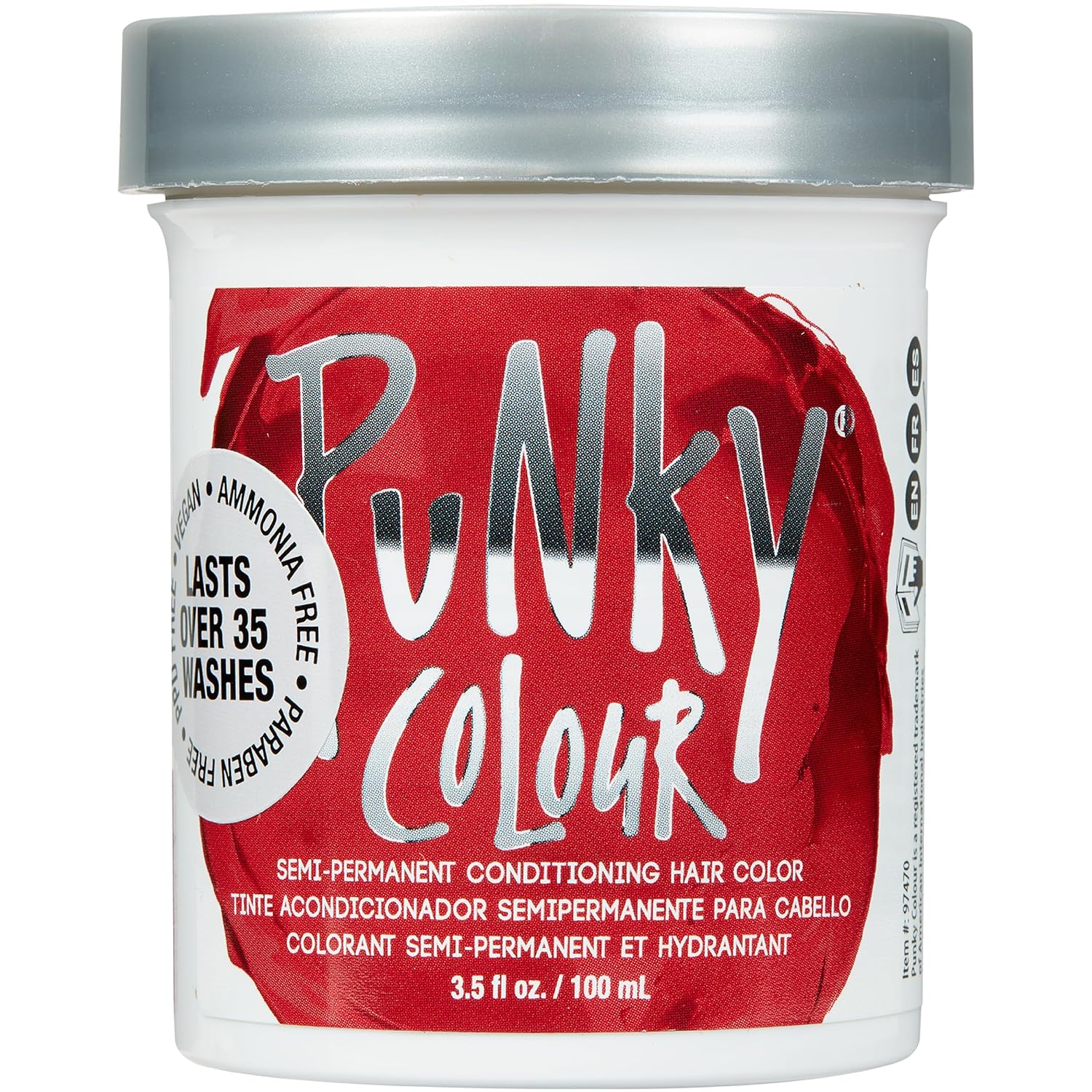 Punky Colour Semi Permanent Hair Color - Vermillion Red 3.5 oz - BUY ONE GET ONE FREE