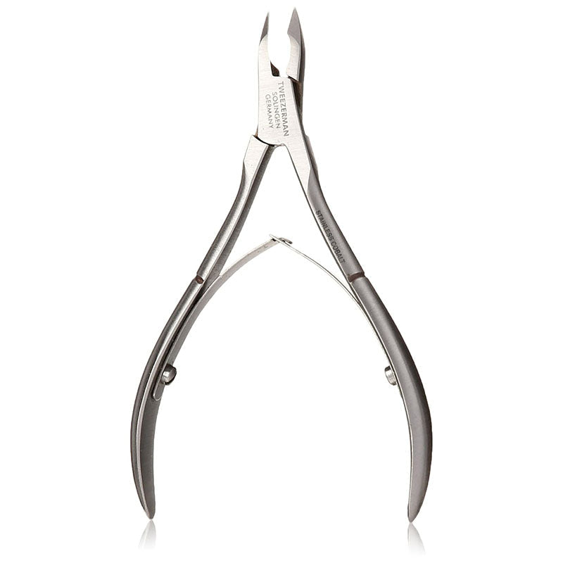 Tweezerman 3186 Cobalt Stainless Cuticle Nipper - 1/2" Jaw