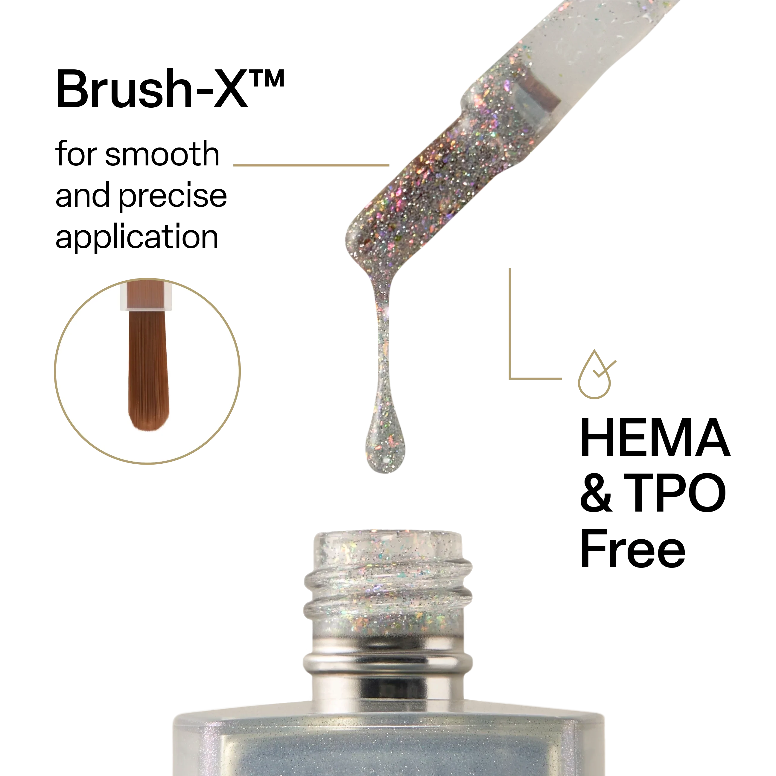 Aprés Astral Gel Polish Flash Glitter - FG01 Wakey Reiki