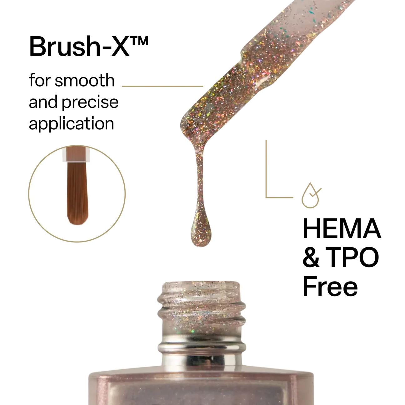 Aprés Astral Gel Polish Flash Glitter - FG04 Santo My Palo