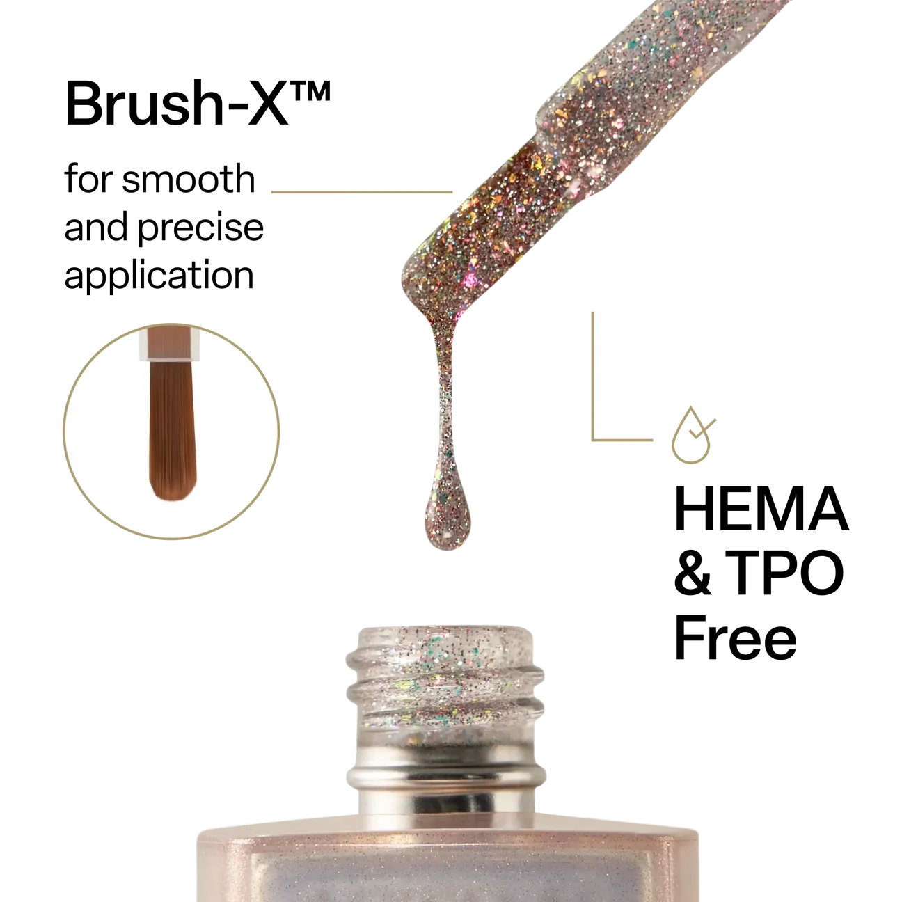 Aprés Astral Gel Polish Flash Glitter - FG05 D.O.B.