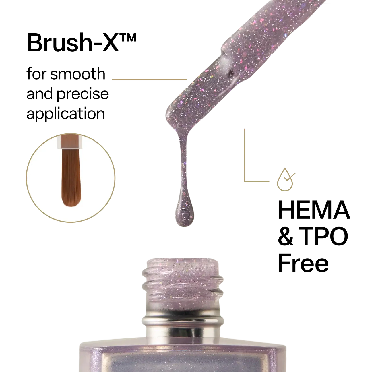 Aprés Astral Gel Polish Flash Glitter - FG06 Karma Is A…