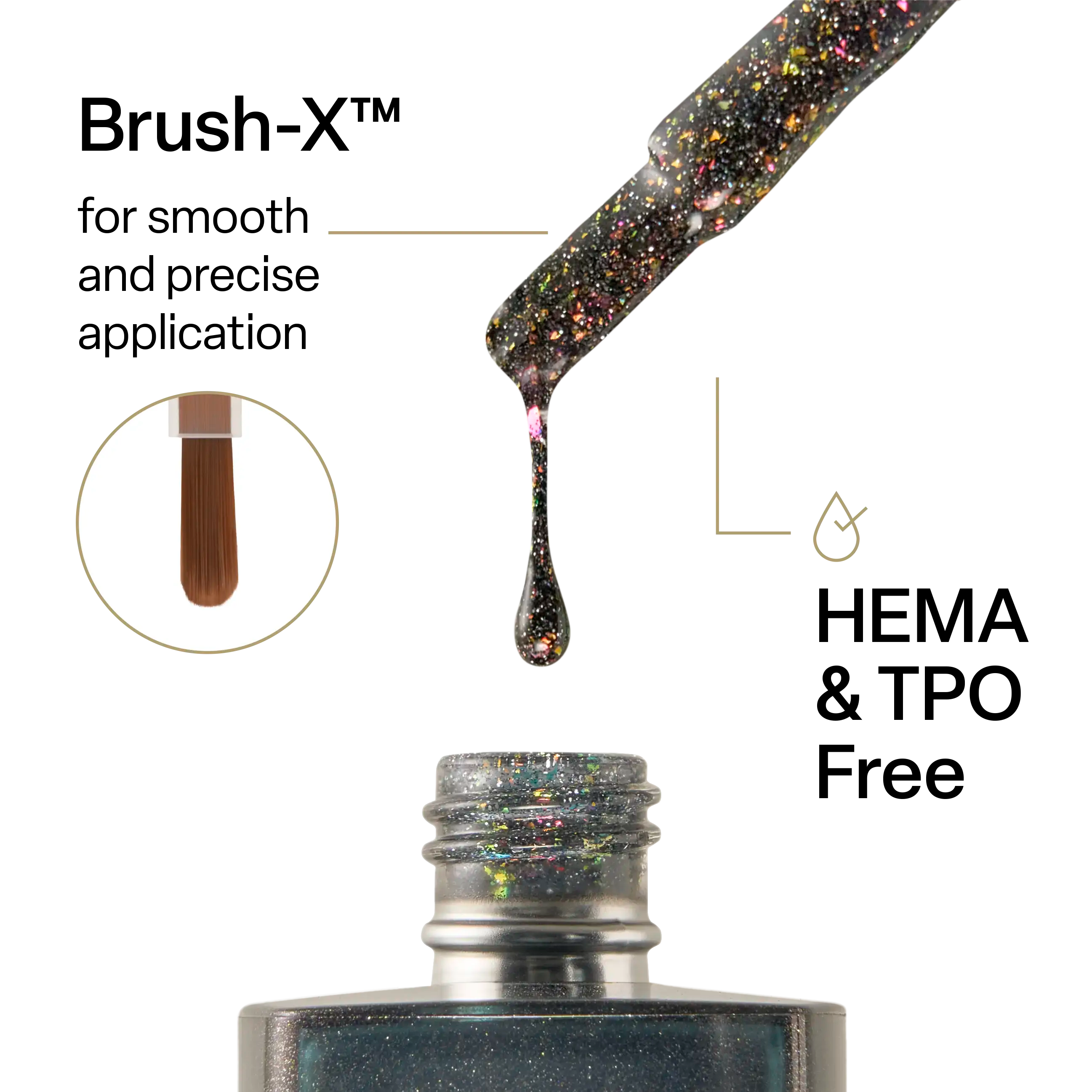 Aprés Astral Gel Polish Flash Glitter - FG07 Just A Phase
