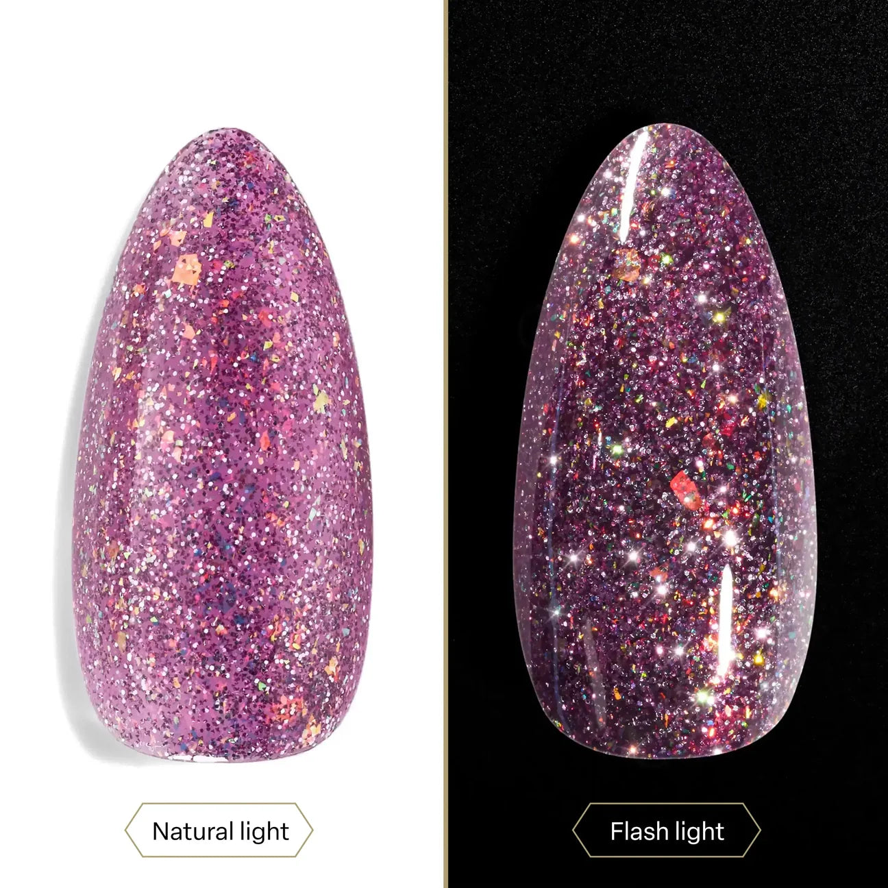 Aprés Astral Gel Polish Flash Glitter - FG08 Sitting Pretty