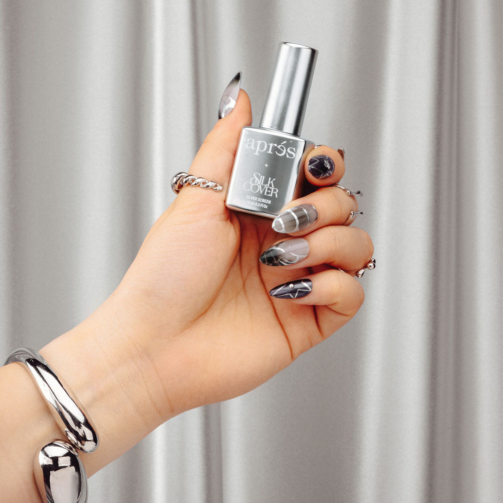 Aprés Silk Cover 0.5 oz/15ml - #801 Silver Screeen