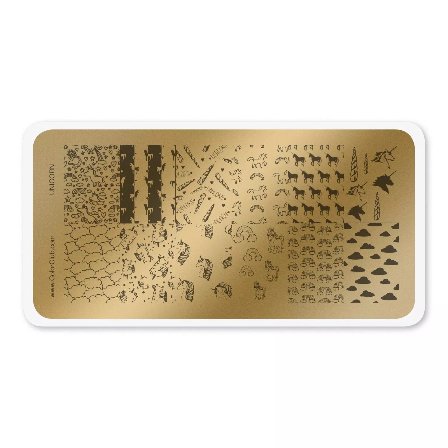 Color Club Nail Art Stamping Plate - Unicorn