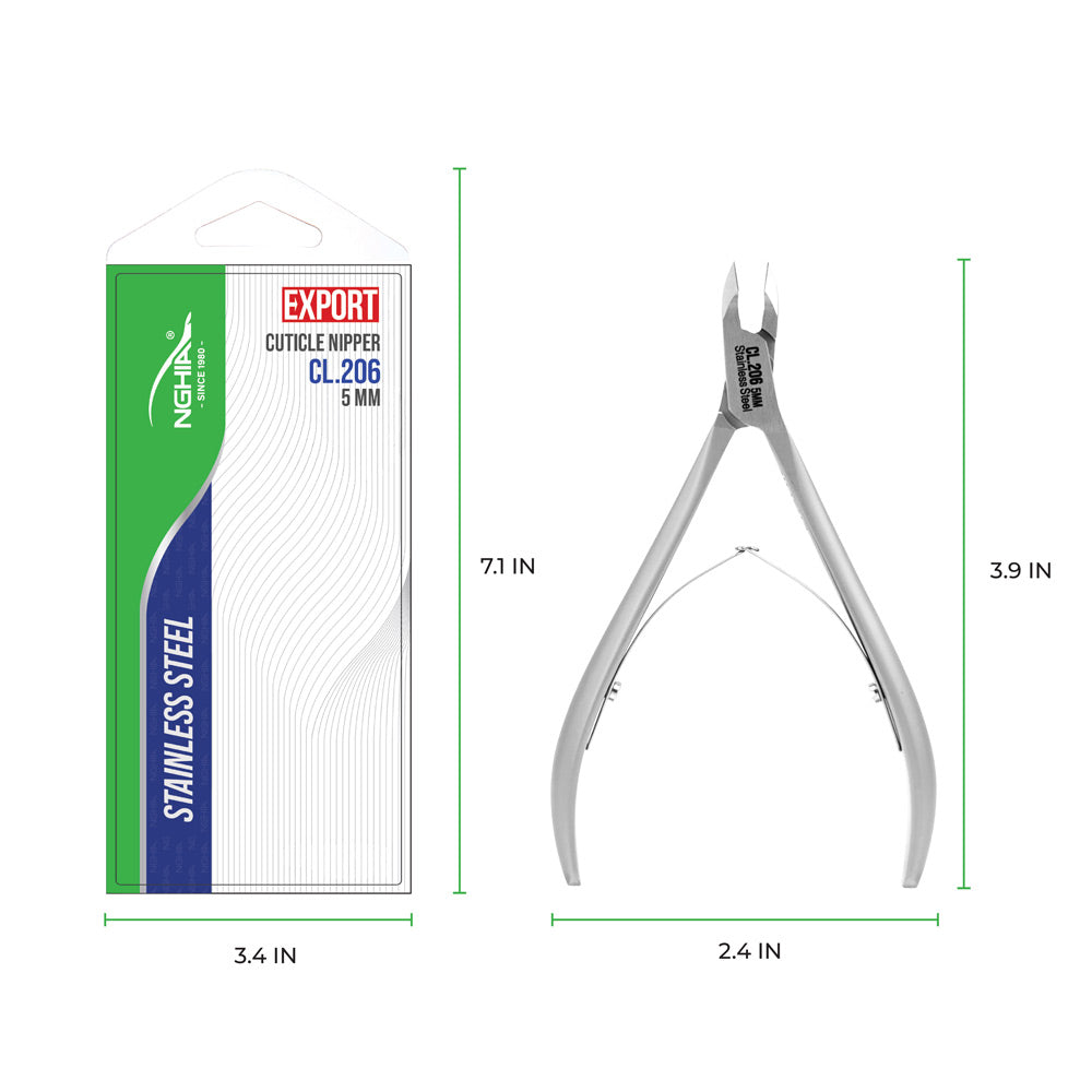 NGHIA Cuticle Nipper Stainless Steel - CL-206 5MM