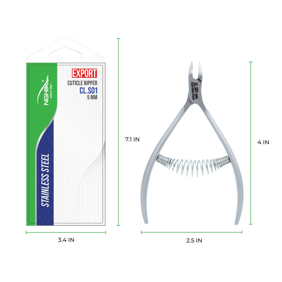 NGHIA Cuticle Nipper Stainless Steel - CL-S01 5MM