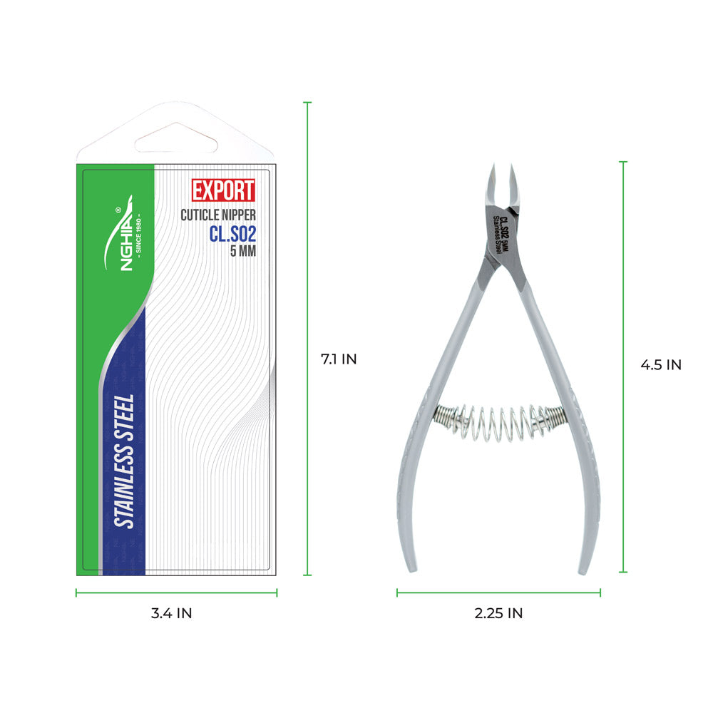 NGHIA Cuticle Nipper Stainless Steel - CL-S02 5MM