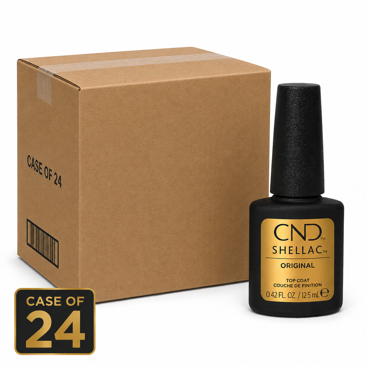 CND Shellac Top Coat 7.3 ml / 0.25 oz (Case of 24)