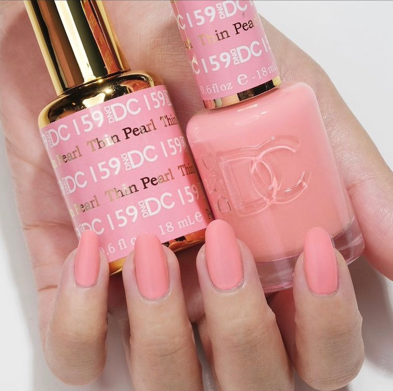 DND DC Matching Polish Set Gel & Lacquer #159 Thin Pearl