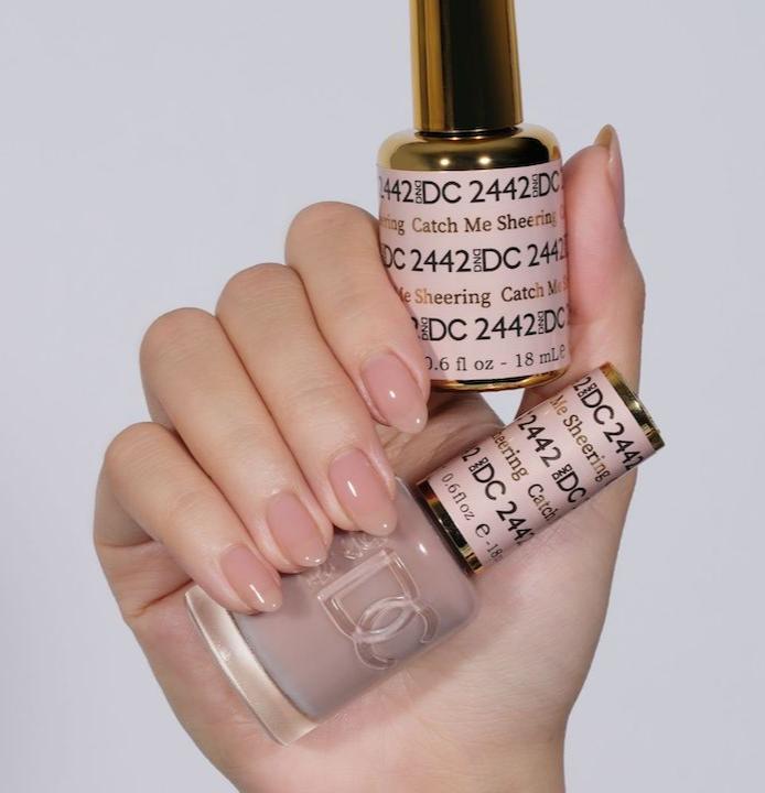 DND DC Matching Polish Set Gel & Lacquer #2442 Catch Me Sheering