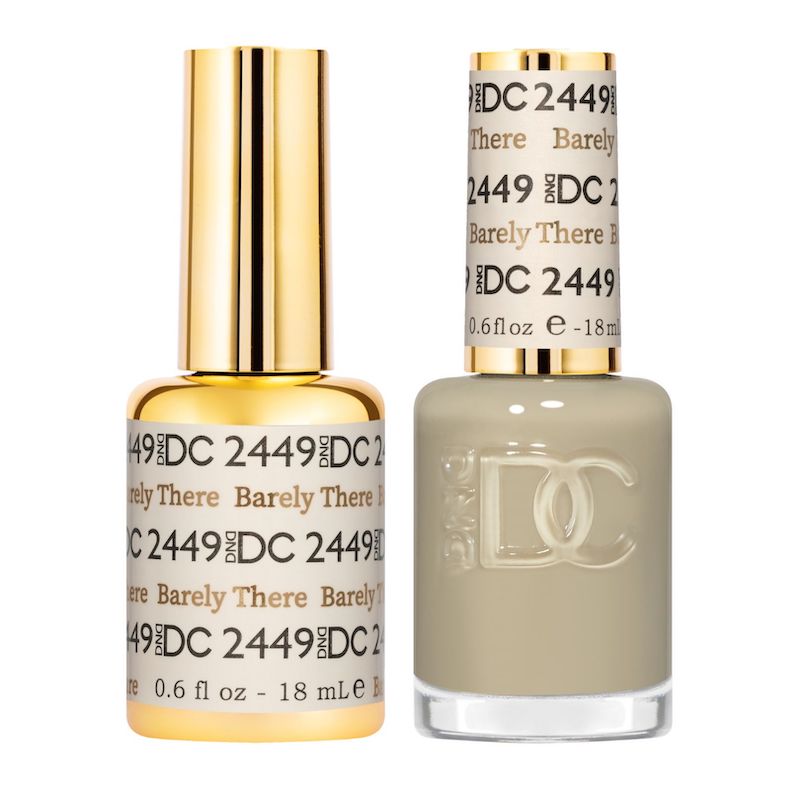 DND DC Matching Polish Set Gel & Lacquer #2449 Barely There