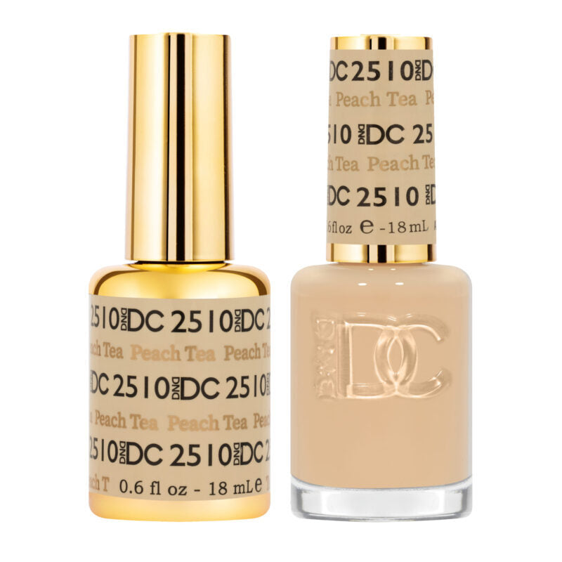DND DC Matching Polish Set Gel & Lacquer #2510 Peach Tea