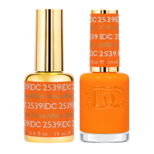 DND DC Matching Polish Set Gel & Lacquer #2539 Citrus Affairs
