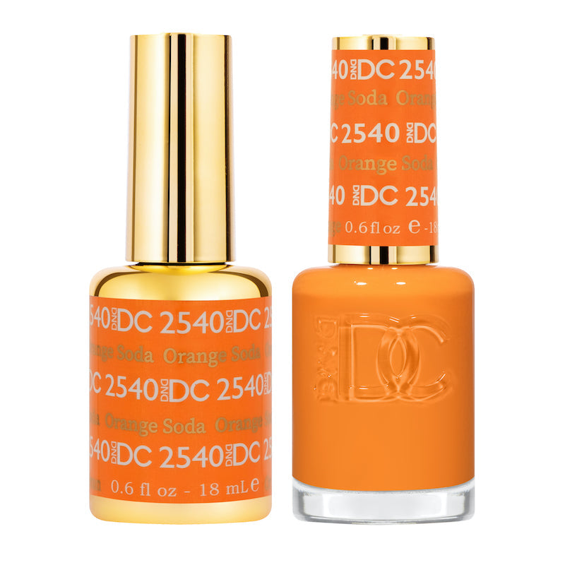 DND DC Matching Polish Set Gel & Lacquer #2540 Orange Soda