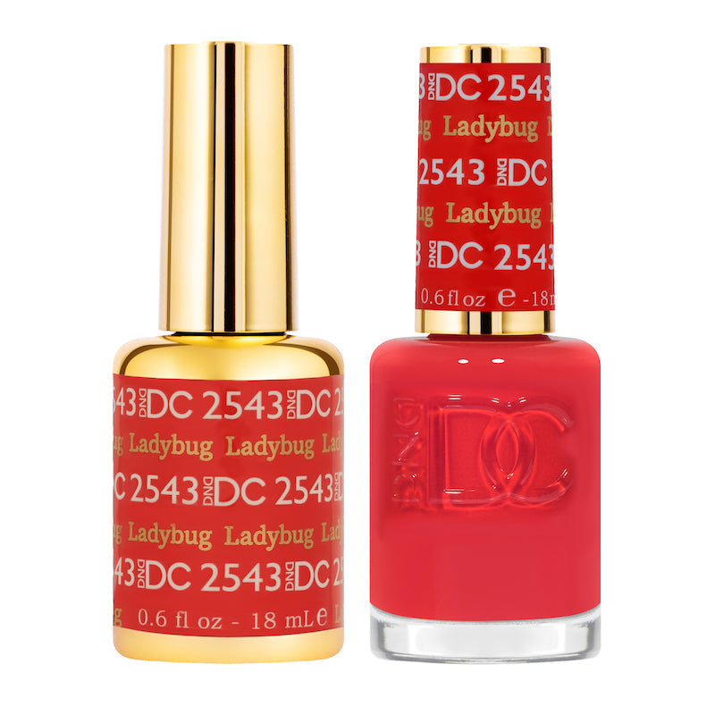 DND DC Matching Polish Set Gel & Lacquer #2543 Ladybug