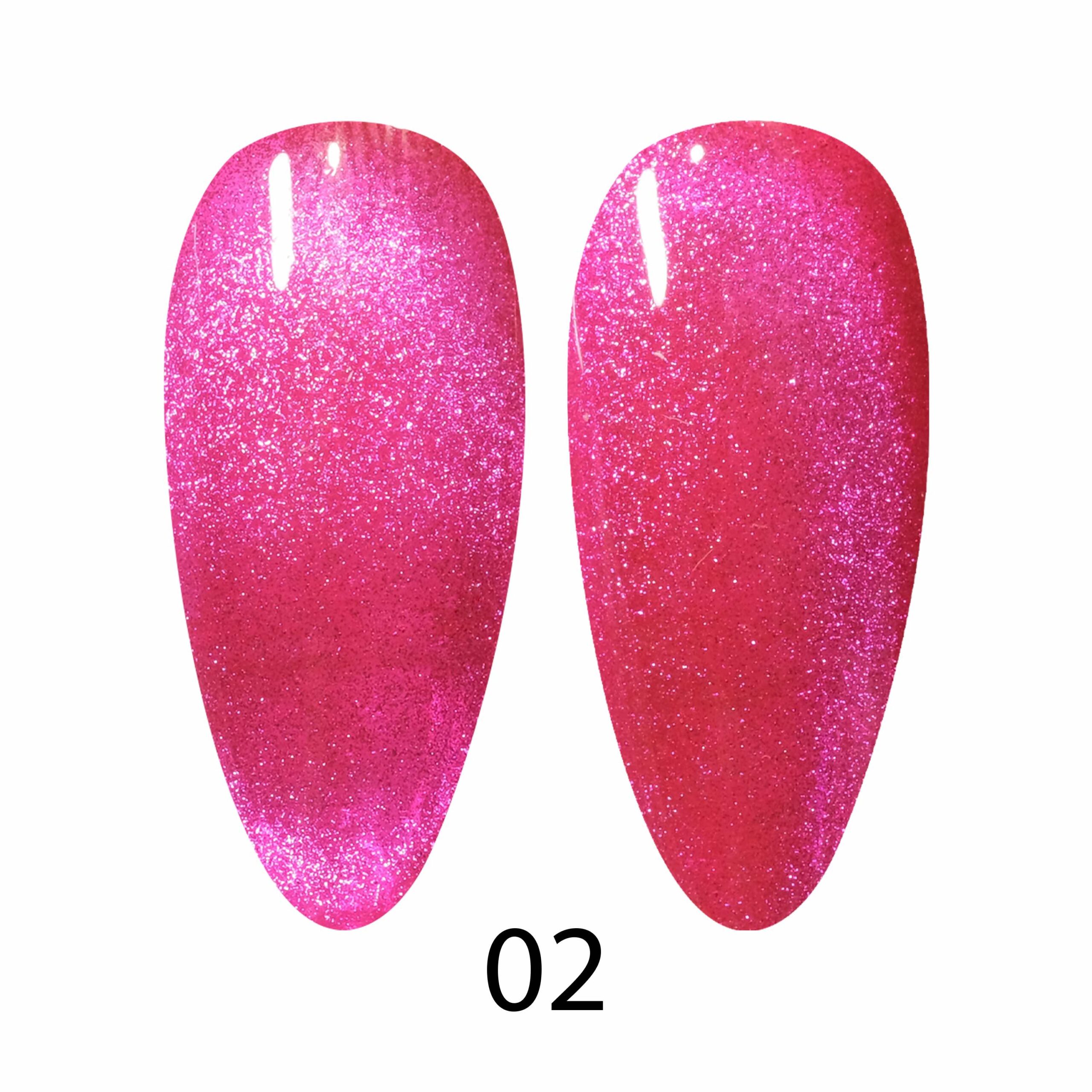 DND DC Cat Eye 9D Gel Polish #02 Bejeweled