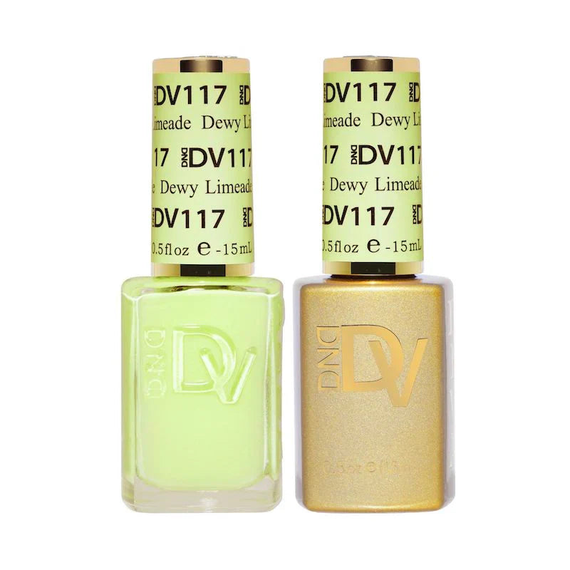 DND Diva Matching Polish Set Gel & Lacquer - #117 Dewy Limeade