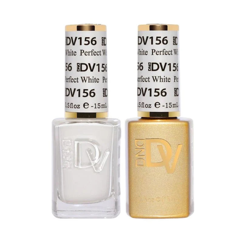 DND Diva Matching Polish Set Gel & Lacquer - #156 Perfect White
