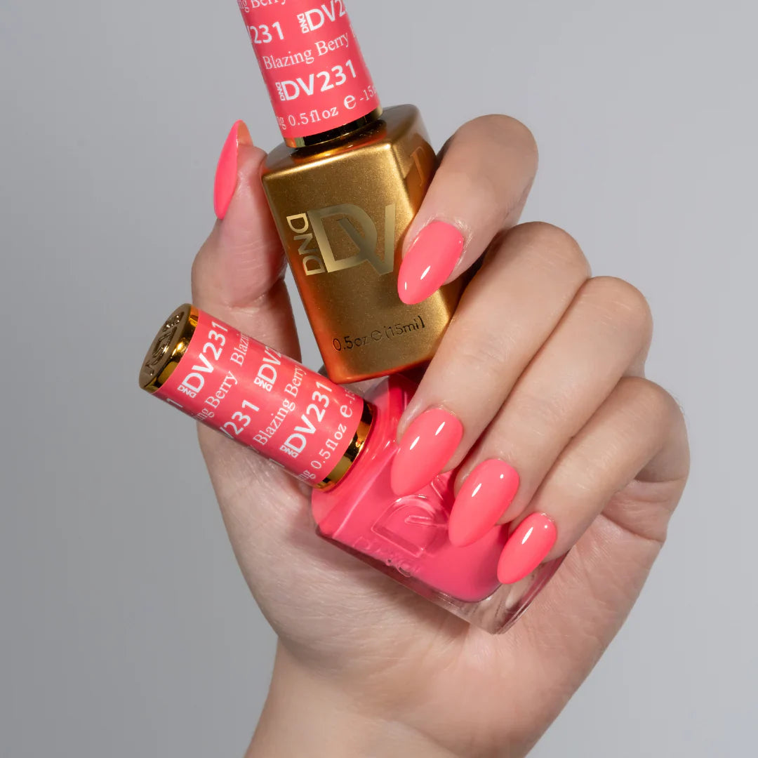 DND Diva Matching Polish Set Gel & Lacquer - #231 Blazing Berry