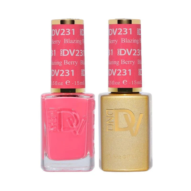 DND Diva Matching Polish Set Gel & Lacquer - #231 Blazing Berry