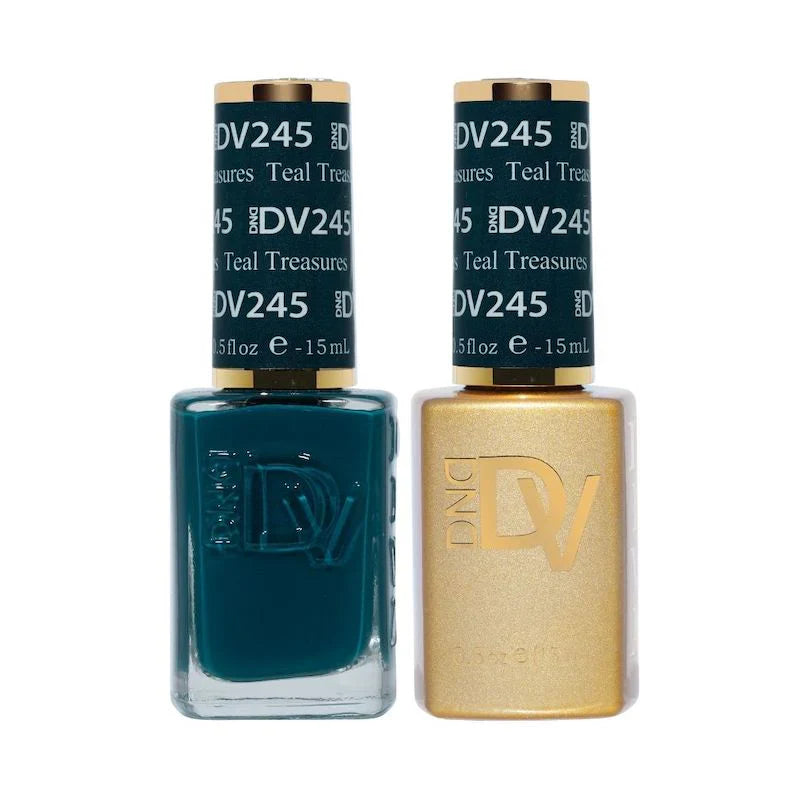 DND Diva Matching Polish Set Gel & Lacquer - #245 Teal Treasures