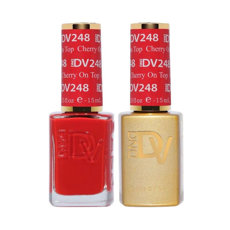 DND Diva Matching Polish Set Gel & Lacquer - #248 Cherry On Top