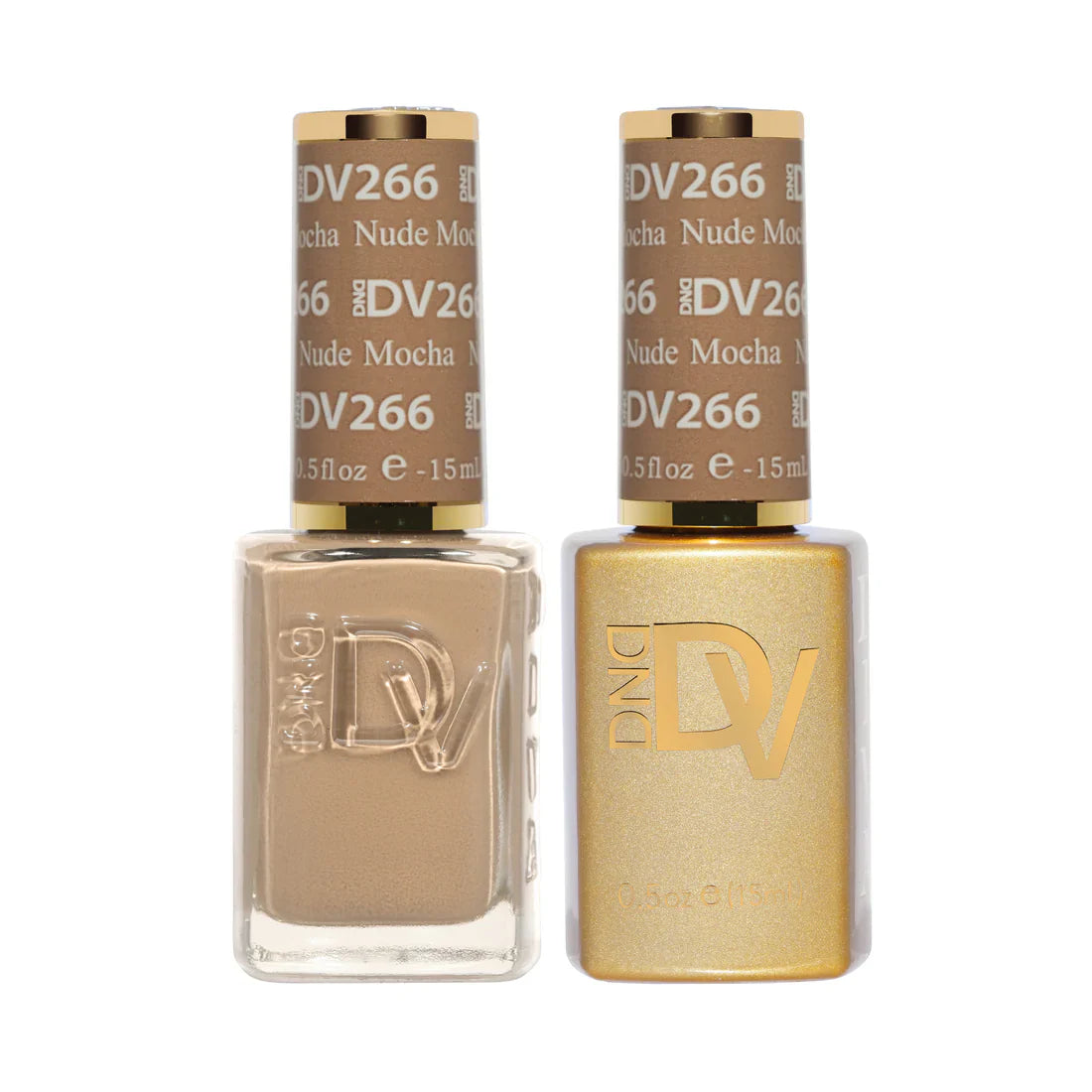 DND Diva Matching Polish Set Gel & Lacquer - #266 Nude Mocha
