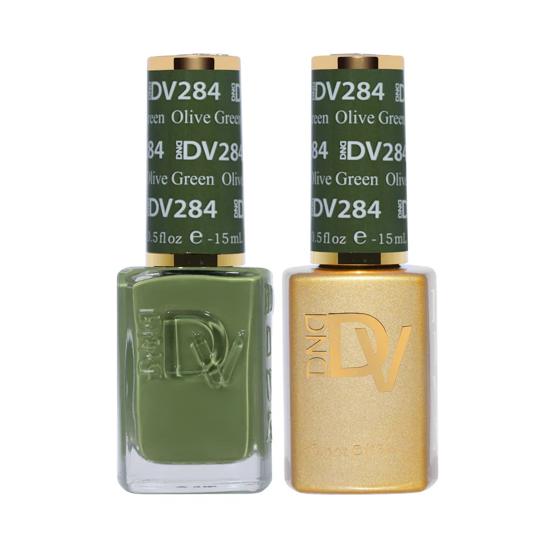 DND Diva Matching Polish Set Gel & Lacquer - #284 Olive Green