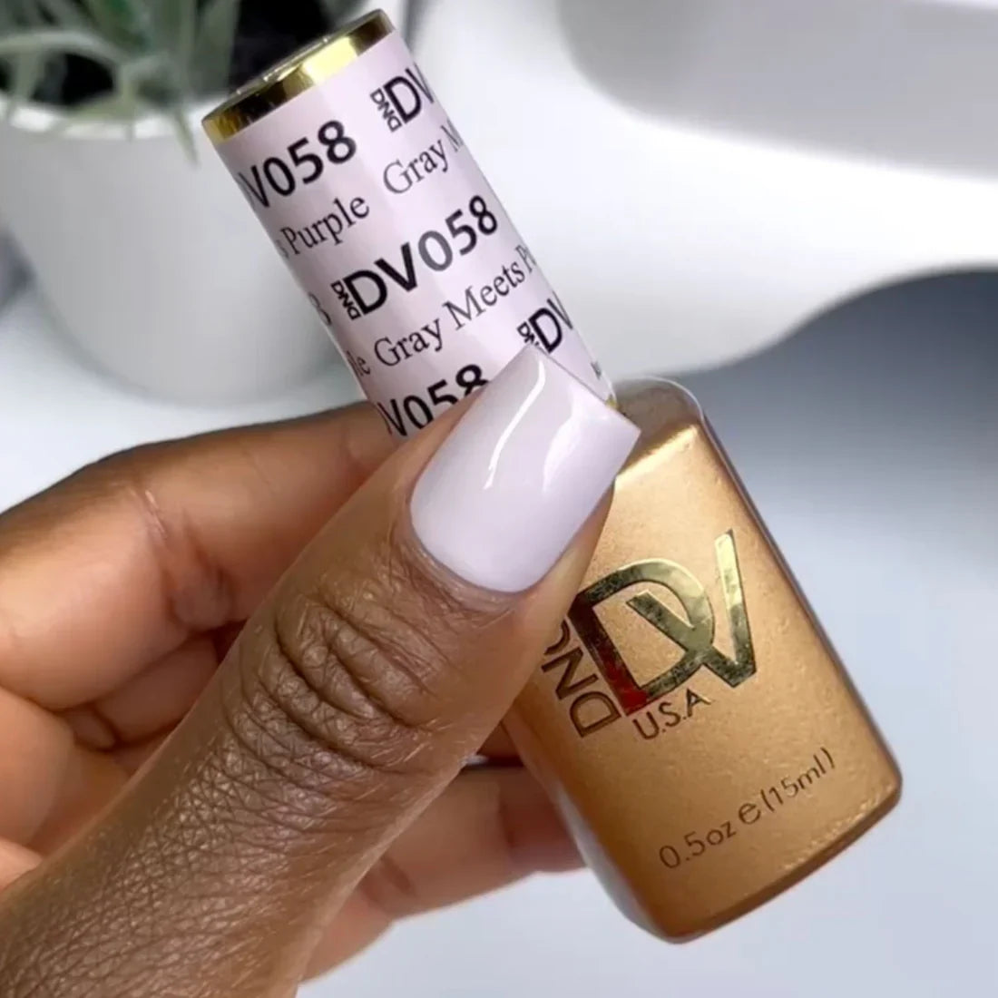 DND Diva Matching Polish Set Gel & Lacquer - #58 Grey Meets Purple