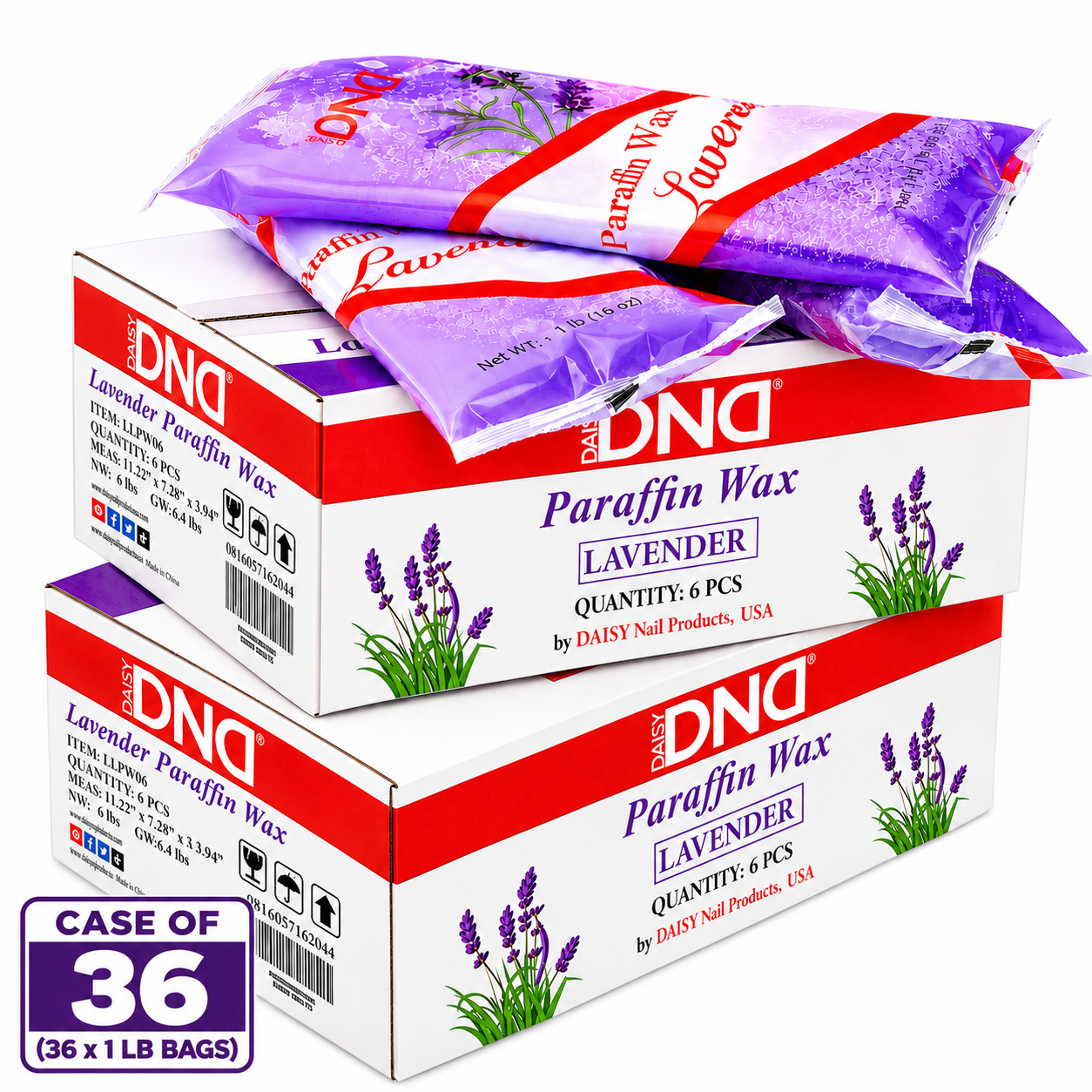 Daisy DND Paraffin Wax - Lavender 1 lb (case of 36)