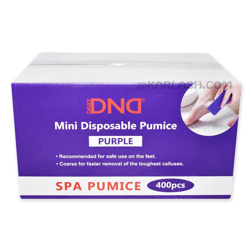 DND Disposable Mini Pumice Purple 400pcs/box
