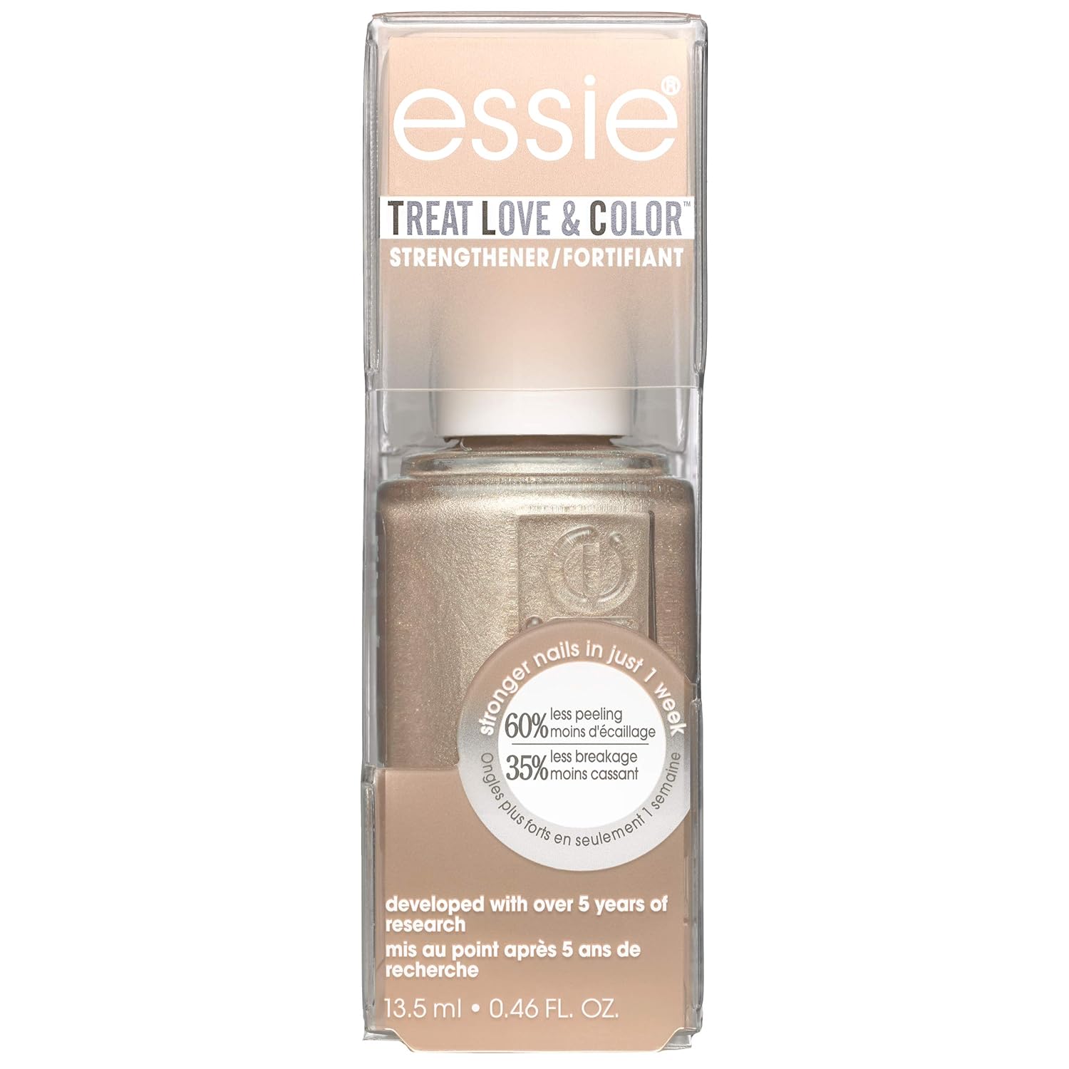 Essie Treat Love & Color Nail Polish Strengthener Shimmer, 0.46 fl. oz.
