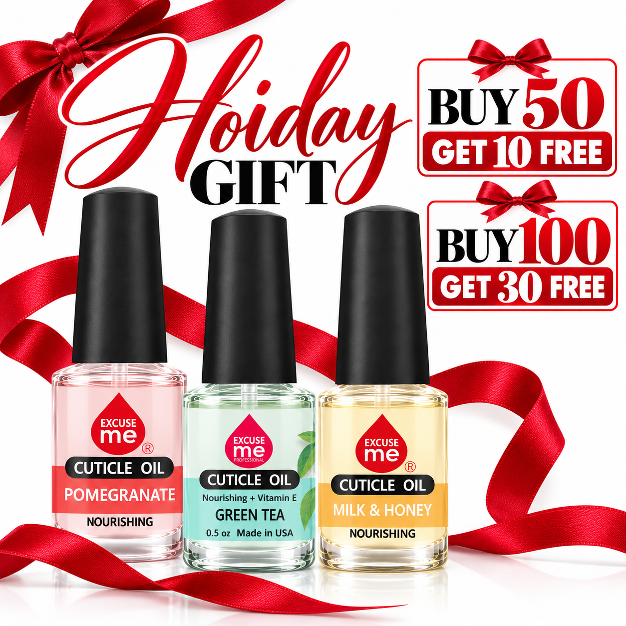 Excuse Me Cuticle Oil With Brush Holiday Gift