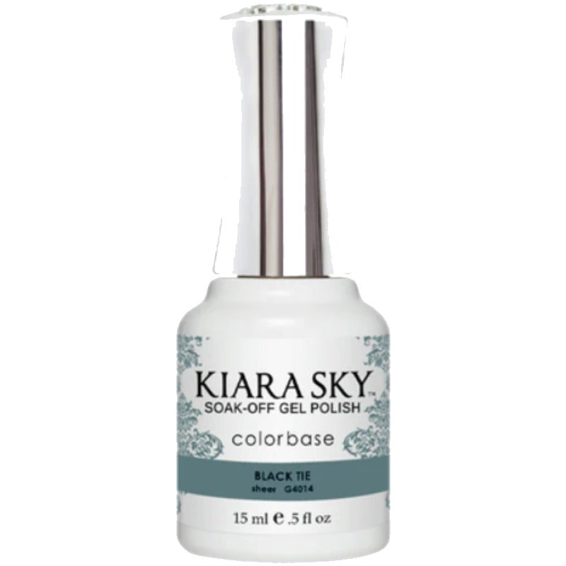 Kiara Sky Jelly Gel Polish G4014 Black Tie bottle