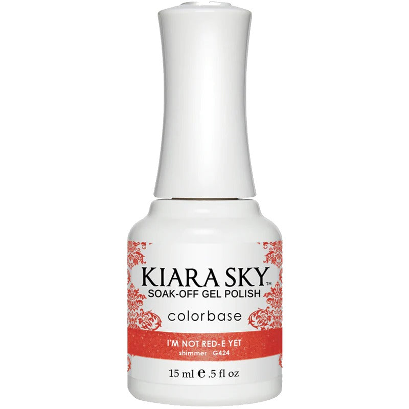Kiara Sky Gel Polish G424 I'm Not Red-E Yet bottle