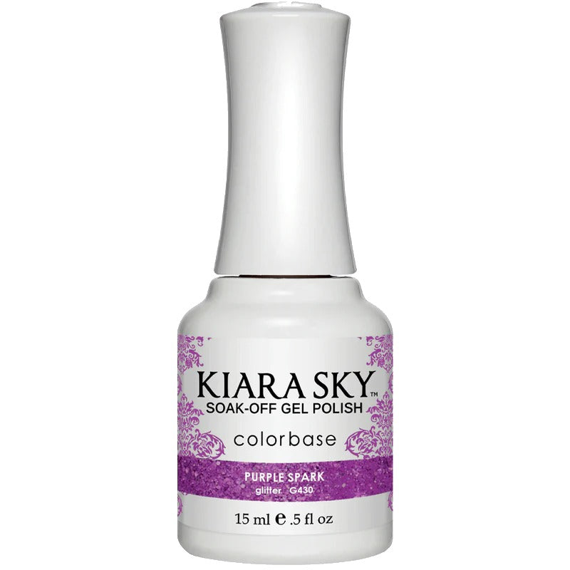 Kiara Sky Gel Polish G430 Purple Spark bottle