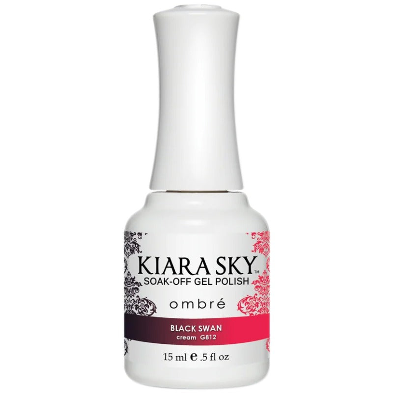 Kiara Sky Gel Polish G812 Black Swan 0.5 oz
