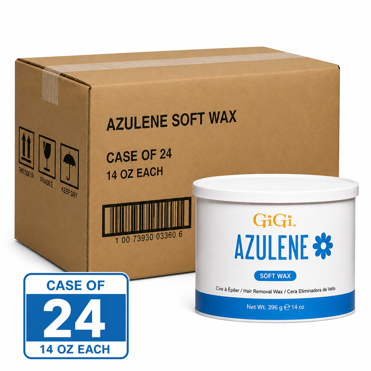 Gigi Azulene Wax 13 oz (Case of 24)