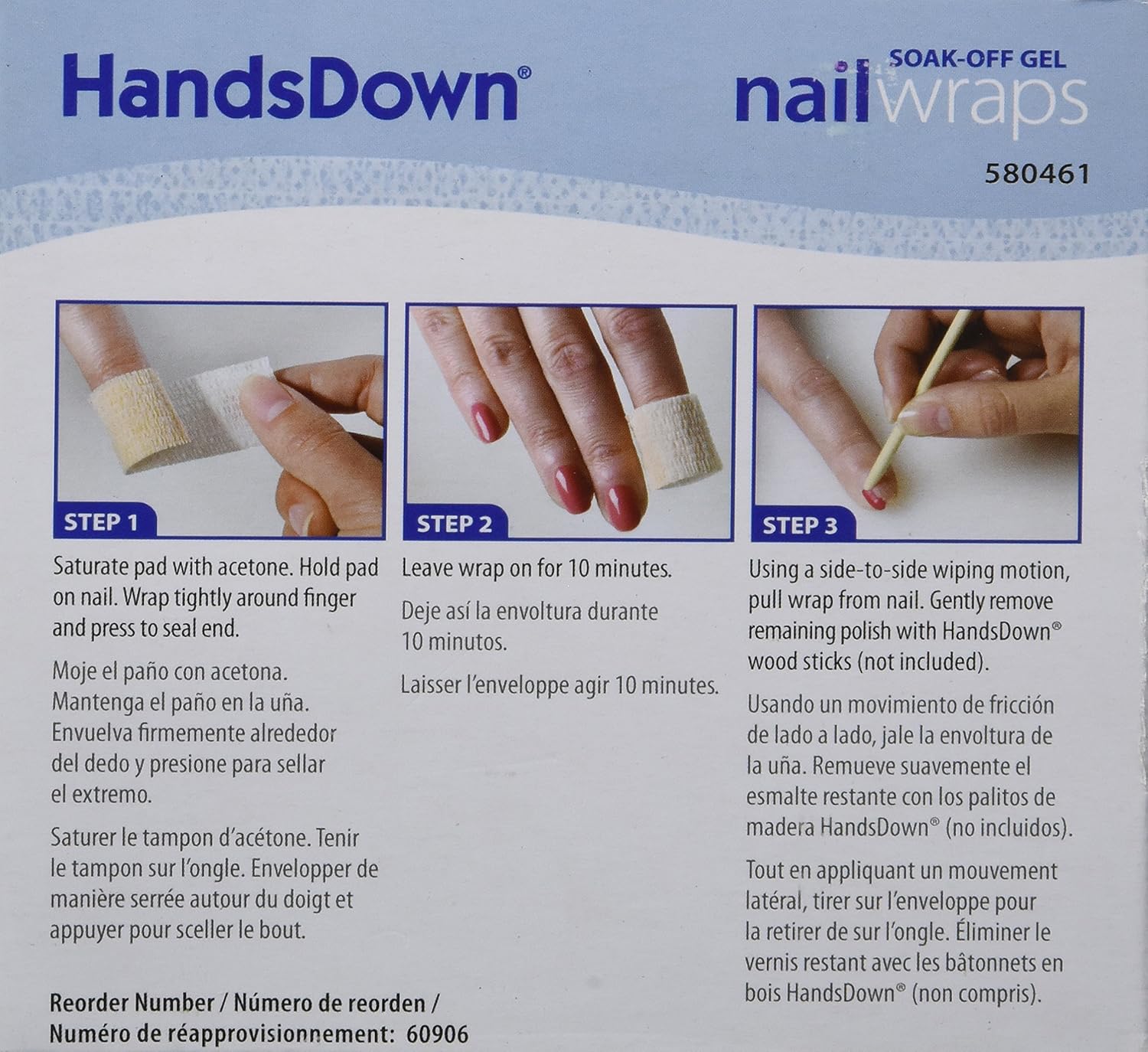 Graham Hands Down Soak-Off Gel 100 Nail Wraps Remover (BULK DISCOUNT)