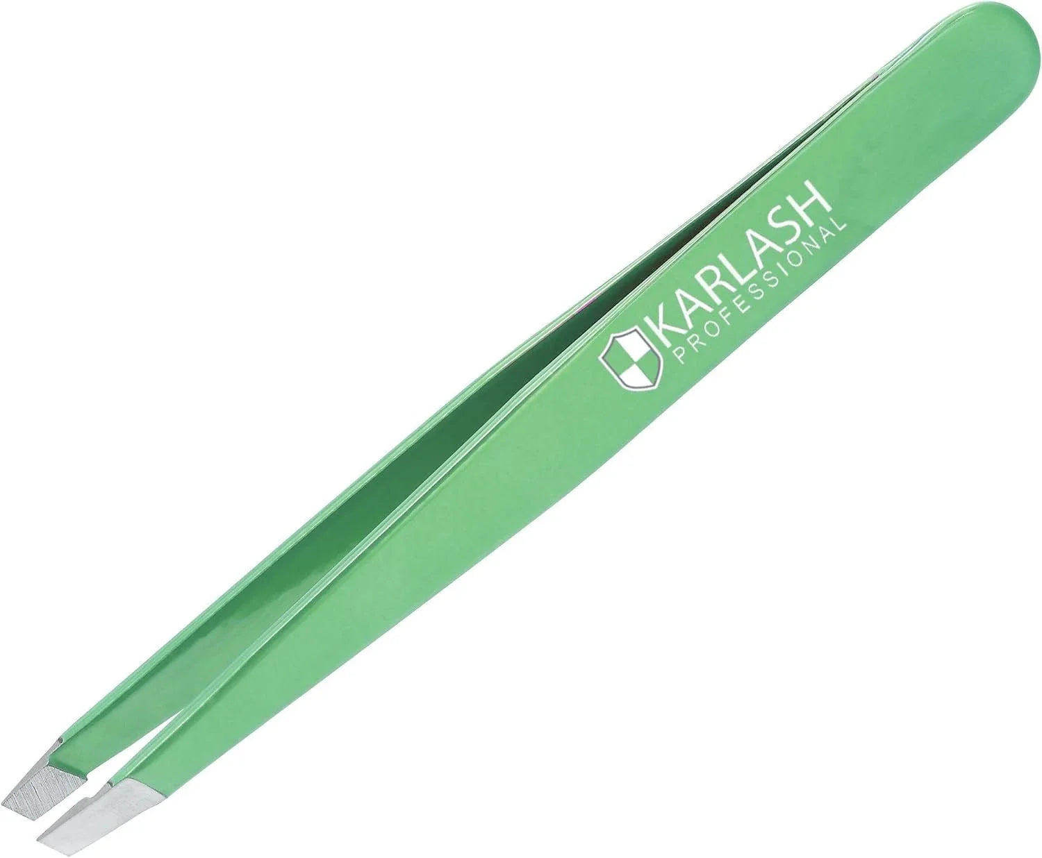 Karlash Slant Tweezers Stainless Steel Slant Tip - Blue (BULK DISCOUNT)