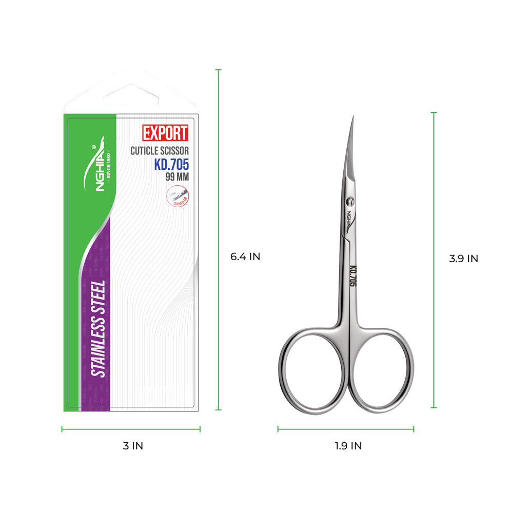 NGHIA Cuticle Scissors Stainless Steel - KD-705 99MM