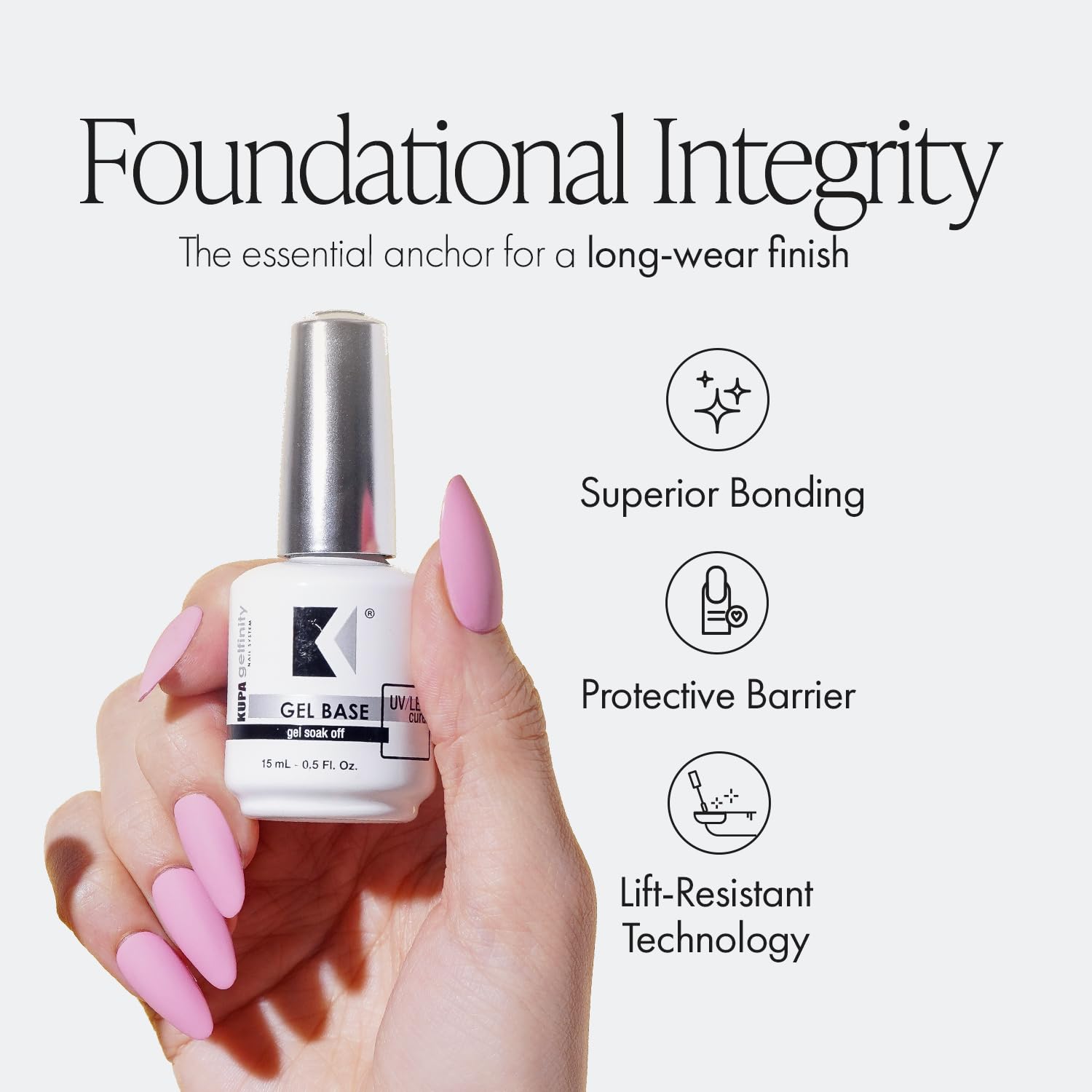 KUPA GelFinity Gel Base Coat - 8oz (Refill size)