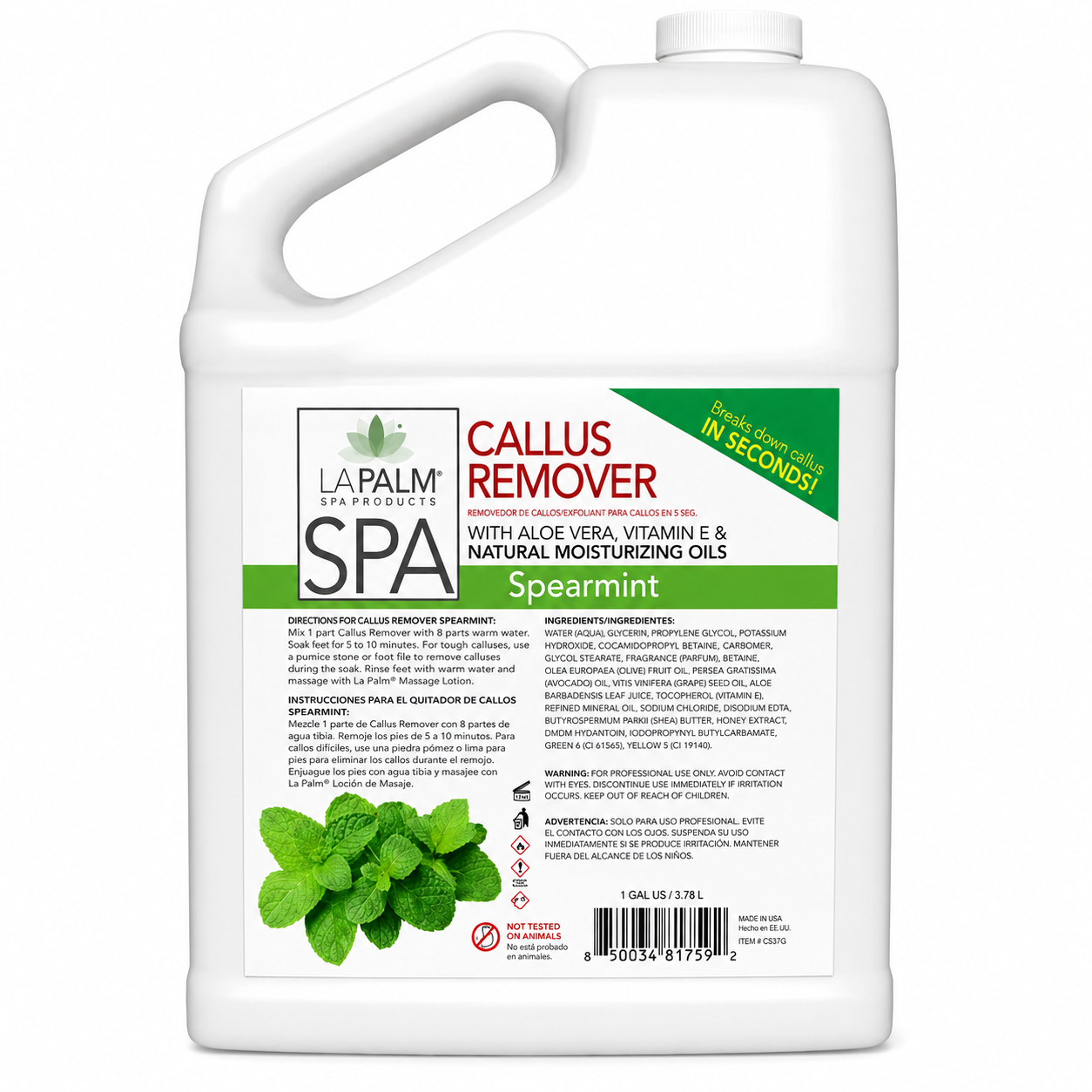 La Palm Callus Remover Spearmint Eucalyptus (Case of 4)