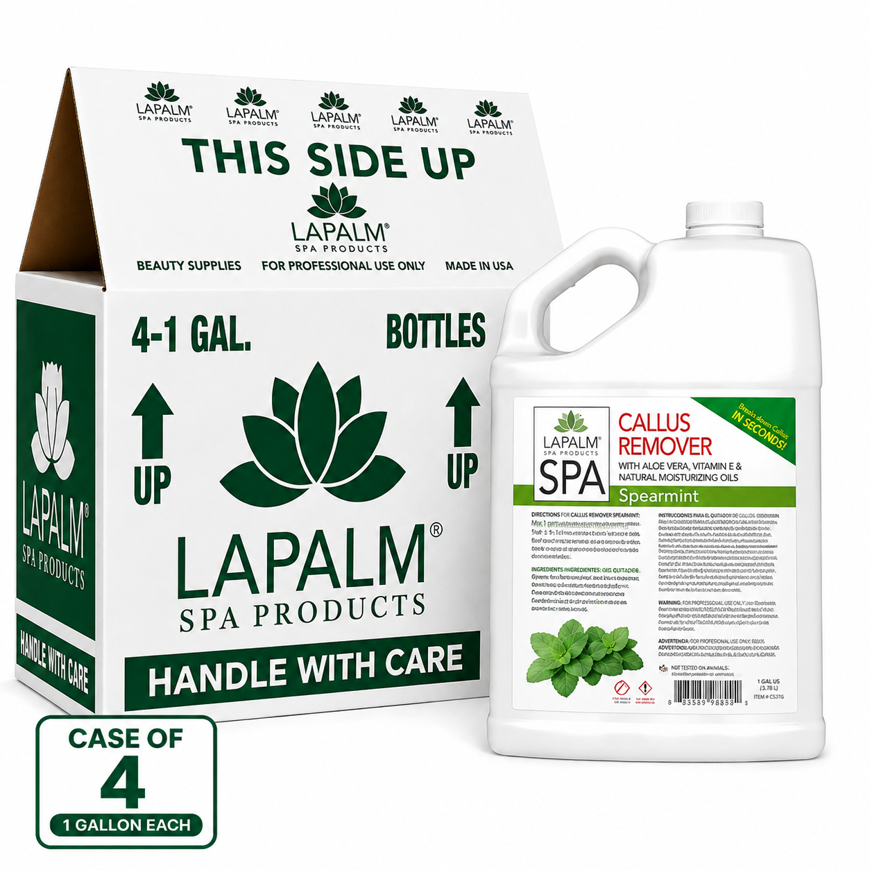 La Palm Callus Remover Spearmint Eucalyptus (Case of 4)