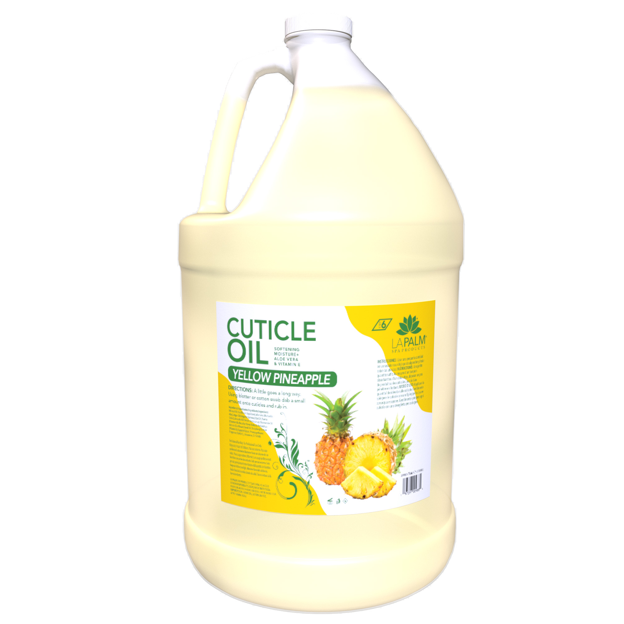 La Palm Spa Products Cuticle Oil Pineapple Yellow (1 Gallon)