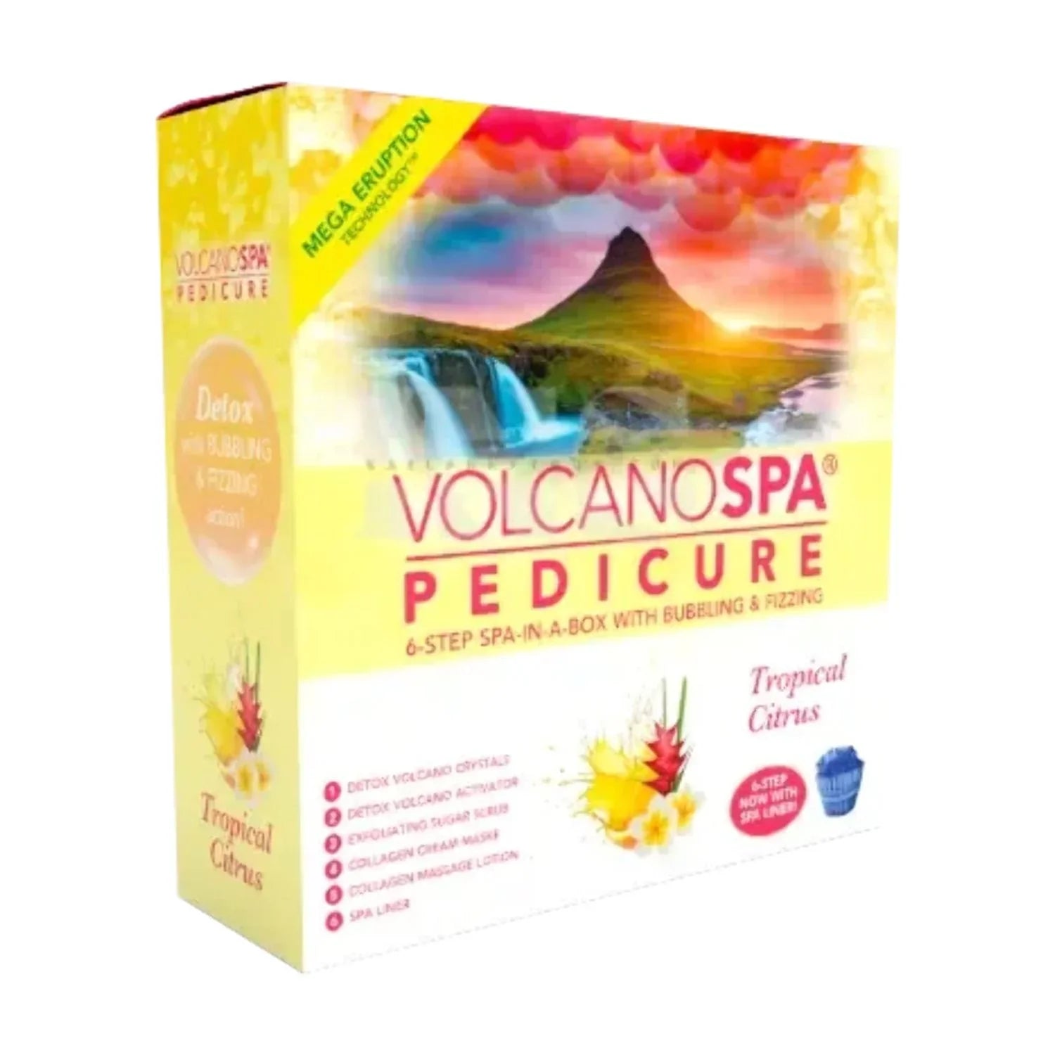 La Palm Volcano Spa Pedicure 6 Step Kit - Tropical Citrus